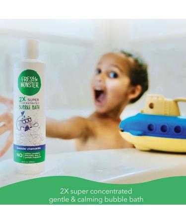 Fresh Monster Kids Bubble Bath - 2X Super Concentrated Hypoallergenic Lavender Bubble Bath for Kids - 8.5oz - Buy Online on GoSupps.com