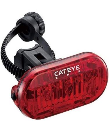 CAT EYE Omni 3 LED Safety Bike Light with Mount Red/Rear Light