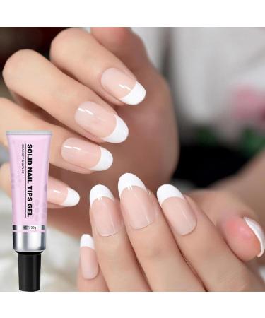 Dorugage Soft Gel Nail Tips Glue Solid Soak Off Glue Quick Drying Adhesive Solid Rhinestone Glue With Remover For Press On Nails Tips Salon Art Lamp Curing Needed - Buy Online on GoSupps.com