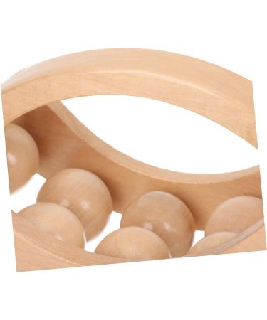 Premium Wooden Massage Roller Scooter | Combined Body & Neck Massage Device for Ultimate Relaxation - Buy Online on GoSupps.com