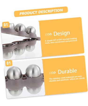 Alipis 1 Set Rice Ball Mold Silicone Molds Onigiri Shaper Convenient Bento Making Mold Shaker Child Mini - Buy Online on GoSupps.com