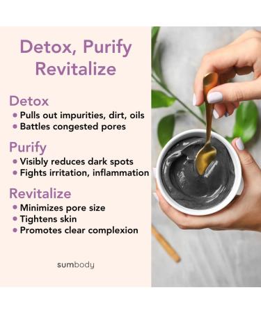 Deep Pore Detoxifying Charcoal Cleanser - Vegan Blackhead Remover & Daily Face Wash for All - Hydrates & Purifies with Bamboo Coconut Charcoal Tea Tree & Rosemary - Buy Online on GoSupps.com