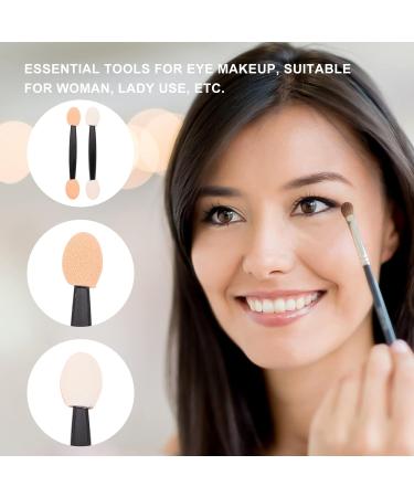 MUSISALY 100pcs Double Ended Eyeshadow Brush Makeup Brush Tipped Oval Makeup Tool Eye Makeup Applicator Cosmetic Tool Sponge Eyeshadow Stick Latex Sponge Sponge Brush 6.5x1.3cm Black - Buy Online on GoSupps.com