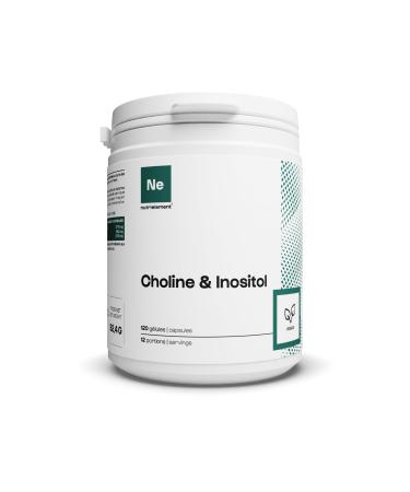 Choline & Inositol Mix - 120 Capsules Fat Burner Fat Burner Ideal for Dry Gluten and GMO Free Fitness & Bodybuilding Vegan | Nutriently