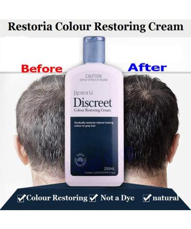 Restoria Discreet Cream and Lotion 250ml - Restore Natural Hair Color - Buy Online on GoSupps.com