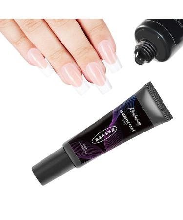 Solid Nail Glue Gel Curing Required Nail Blooming Gel | Nail Extension Gel for Acrylic Nails Press On Solid Glue Gel Solid Gel Polish Manicure Glue Gel Need UV LED Lamp Littryee Transparent