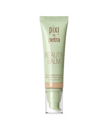 Pixi Beauty Beauty Balm - Nude 50ml | Medium to Full Coverage Foundation | Ceramides Moisturize Skin | Chamomile Calms and Soothes Complexion | 1.70 Fl Oz