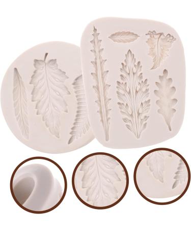 Alipis 4 Pcs Leaf Mold Baking Cakes Molds Candle Decor Candy Mold Xmas Fondant Molds Resin Molds Palm Multi-Function Fondant Mold Soap Silicone Molds DIY Clay Silica Gel White Small Cake - Buy Online on GoSupps.com