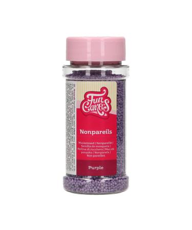 FunCakes Nonpareils Purple: cake sprinkles great taste perfect for decorating cakes. 80 g.