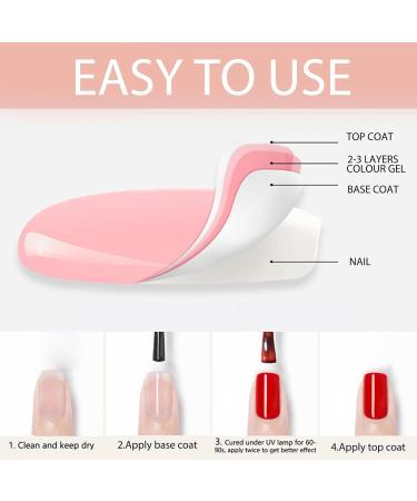 Jelly Gel Nail Polish Set Milky White and Nude UV Gel Nail Polish 15ML Each Translucent Nude Builder Gel For Nails Jelly Gel Polish Varnish Kit for French Manicure DIY(Nude & Milky White) - Buy Online on GoSupps.com