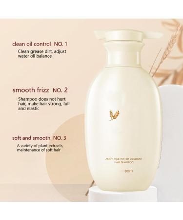 Rice Water Nourishing Softening Shampoo Rice Cleansing Shampoo Rice Water Moisturizing Hair Care Shampoo Rice Anti Hair Loss Shampoo for Men and Women - Buy Online on GoSupps.com