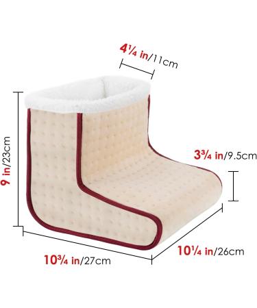 Adorila Electric Heated Foot Warmers - 5 Temperature Settings Auto Shutdown | Comfort at Home & Office - Buy Online on GoSupps.com