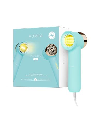 FOREO Peach 2 go IPL Hair Removal Device - Travel-Friendly Permanent Hair Removal - Laser Hair Removal - Body & Face - Painless Hair Removal - Skin Cooling & Silicone Shield - Customizable Artic Blue Arctic Blue