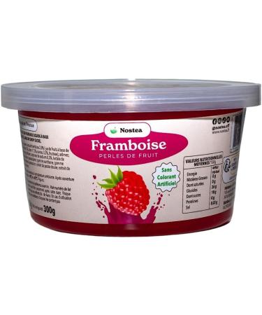 Nostea - Raspberry Bubble Tea Beads - Popping Boba Gluten Free - Fruit Juice Beads for Tea Drinks Dessert - Made in France - 450g - Buy Online on GoSupps.com
