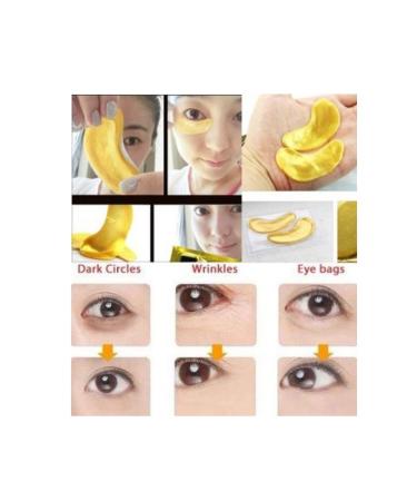 Crystal Collagen Eye Mask - 10 Pairs for Smooth Wrinkles & Dark Circles - Gold Gel Anti-Wrinkle Treatment - Buy Online on GoSupps.com