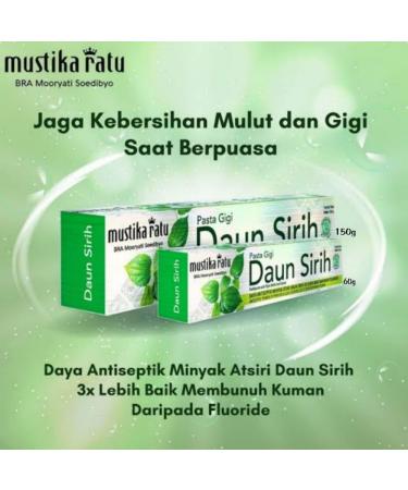 Mustika Ratu Pasta Gigi Daun Sirih 150g (Pack of 1) - Buy Online on GoSupps.com