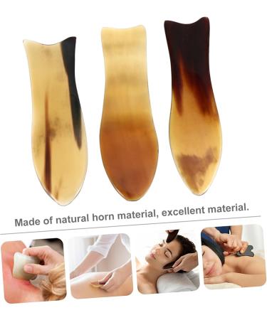 Minkissy 6-Piece Horn Gua Sha Massage Set | Cabbage Board & Skin Massage Tools | Jade Face Roller & Ochsenhorn Boards for Glowing Skin - Buy Online on GoSupps.com