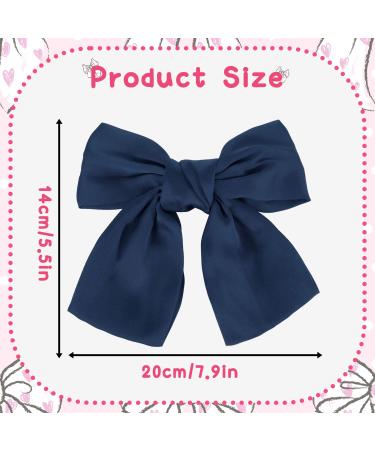 Shop Bow Hair Clip - Women s French Large Hair Bows | Blue Hair Clips for Girls - International Shipping Available - Buy Online on GoSupps.com