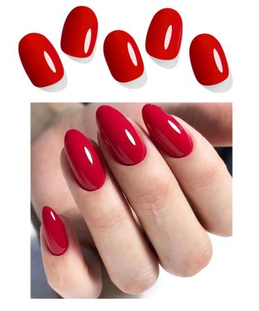 Wahrshei 16 Pcs Red Nail Art Sticker Film UV Gel Nail Art Sticker Nail Art Gel Nail Sticker