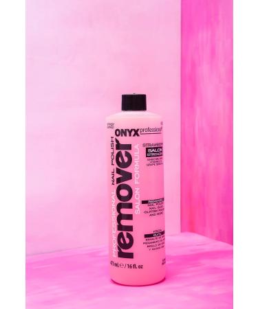 Onyx Professional 16oz Salon Strawberry Nail Polish Remover - Removes Polish, Glue, Glitter & Conditions Nails - 16 Fl Oz - Buy Online on GoSupps.com