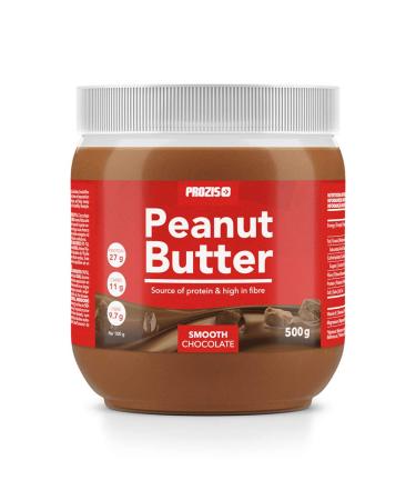 Prozis Chocolate Peanut Butter 500g Smooth Delicious Texture - Natural Source of Protein - Suitable for Vegan, Kosher and Halal Diets - No Added Salt or Fat