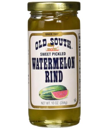 Old South Sweet Pickled Watermelon Rind 10 oz Jar (6 Pack)