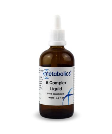 Vitamin B Complex Liquid Drops Contains Vitamin B12 Methylcobalamin & Adenosylcobalamin + B1 B2 B3 B5 B6 B7 Choline Folate & Biotin | All from Bio-Available Forms Additive Free 100 ml (Pack of 1) Adults
