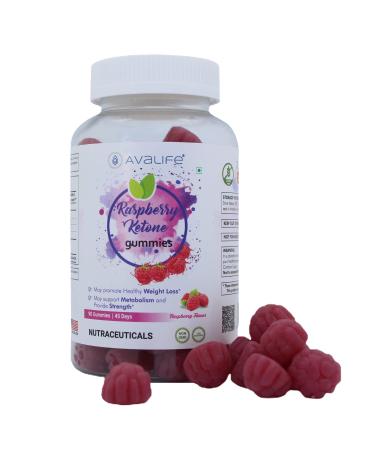Avalife Raspberry Ketone Gummies for Healthy Weight Management (90 Gummies) Metabolism and Weight Support Gummy Supplement with Raspberry Ketones Extract | Vegetarian, Gluten-Free, Non-GMO