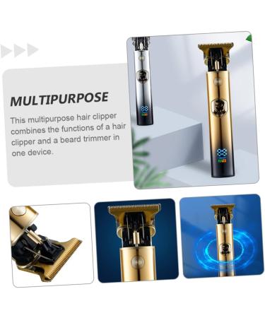 Mikinona Hair Cutting Trimmer 1 Set Hair Clipper Cordless Hair Trimmer Hair Cutting Tool Trimmer Electric Barber Hair Grooming Clipper Nose Hair Scissors Digital Display Man Titanium Alloy - Buy Online on GoSupps.com