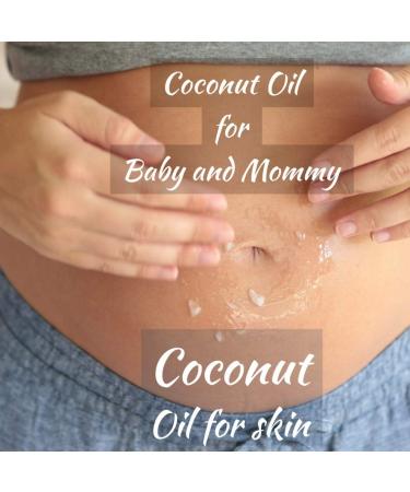 Coconut Essentials | COCONUT BABY Oil for Hair & Skin - All Natural Moisturizer - Unscented baby oil Massage Sensitive Skin Healthy Hair with Sunflower and Grapeseed oils - 4fl oz - Buy Online on GoSupps.com