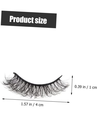 minkissy 1 Box 3d False Eyelashes Artificial Eyelashes False Lashes Pesta as Lashes with Color Party Strip Lashes Girls Outfits Artificial False Eyelash Imitation Manual Miss Set - Buy Online on GoSupps.com