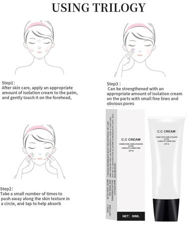 2022 Skin Tone Adjusting Cc Cream Skin Tone Adjusting Cc Cream Spf 43 Cc Cream Self Adjusting For Mature Skin Long-Lasting Full Coverage Blemishe (1 Pcs Ivory) - Buy Online on GoSupps.com