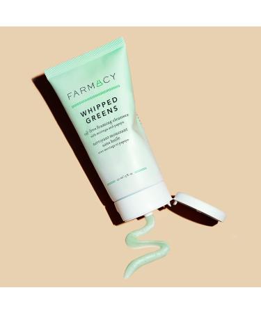Farmacy Whipped Greens Face Wash - Oil Free Foaming Cleanser for Combination and Oily Skin (5.0 Fl Oz) - Buy Online on GoSupps.com