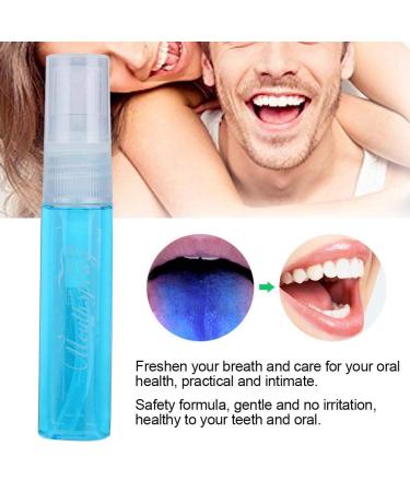 Breath Freshener Spray 12ml - Advanced Sugar-Free Mouth Spray for Dry Mouth Relief & Bad Breath (Blue) - International Shipping Available - Buy Online on GoSupps.com
