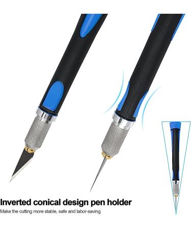 EHDIS Precision Hobby Knife Set Utility Craft Knife Kit with 10PCS Blades for Art  Working-Stencil  Scoring  Scrapbooking  Architecture Modeling  Crafting  Precision Knife-Blue - Buy Online on GoSupps.com