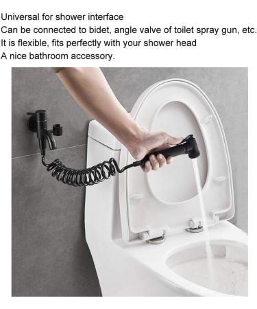 Bidet Shower Hose 2m | Flexible Copper Cap Retractable Spring Hose - Premium Accessories for Comfort & Hygiene - Buy Online on GoSupps.com