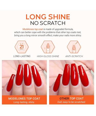 Modelones 3Pcs Gloss Top Coat Nail Primer & Prep Dehydrator Set - Buy Online on GoSupps.com