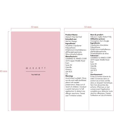 Makartt Poly Nail Gel 50ML Natural Pink Builder Gel Nail Gel Trendy Nail Art Design Nail Extension Gel Salon Nail Easy DIY at Home P-21 - Buy Online on GoSupps.com