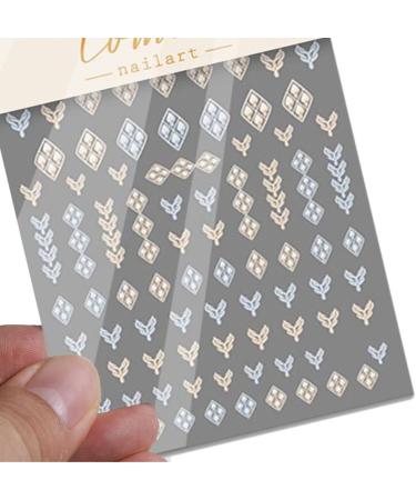 Manicure Flower Series Valentine's Day Relief 5D Decals Nail Stickers Nail Stickers Cute(1) Style1 - Buy Online on GoSupps.com