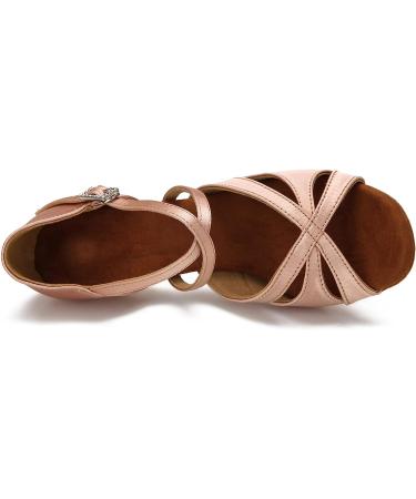 Women's Nude Latin Dance Shoes - 2.5 Inch Heel | Ballroom Salsa Dance Shoes - Buy Online on GoSupps.com