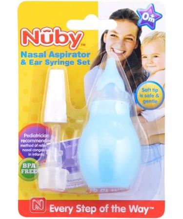 Nuby Nasal Aspirator & Ear Syringe Set - Effective Relief for Infants, Colors Vary - Buy Online on GoSupps.com
