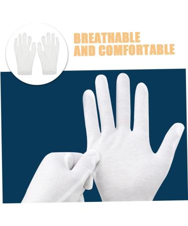 Healeved 12 Pairs Moisturizing Gloves Work Gloves White Gloves Moisturizing Overnight Gloves Working Gloves Cotton - Buy Online on GoSupps.com