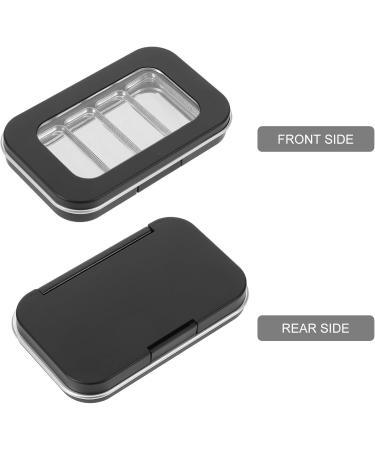 MAGICLULU Organisateur de Palette de Fards Paupi res Magn tique Lot de 4 Bo tes Noires Mates Couvercle Transparent pour Palettes Rechargeables et Maquillage - Buy Online on GoSupps.com