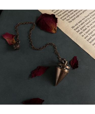 Jikekiroto Gilded Metal Pendulum Set - 2 Esoteric Spiral Pendulums with Chain for Reiki Healing & Energy Therapy - Buy Online on GoSupps.com