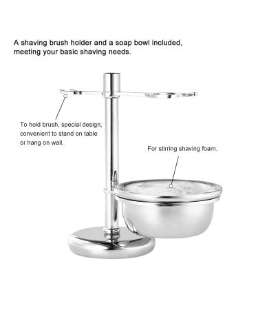 Buy 2 in 1 Stainless Steel Razor Holder & Shaving Set for Men | Durable Razor Plane Stand & Brush Holder - International Shipping Available - Buy Online on GoSupps.com