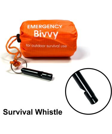 LYUTON 8 in 1 Emergency Sleeping Bivvy Sack - Thermal Survival Bag with Whistle - Lightweight & Portable - 1-Person Size - 4 Pack - Buy Online on GoSupps.com