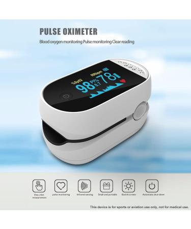Buy High-Definition Fingertip Pulse Oximeter with Alarm | Fast & Accurate Oxygen Monitor - Includes Batteries & Lanyard - Buy Online on GoSupps.com