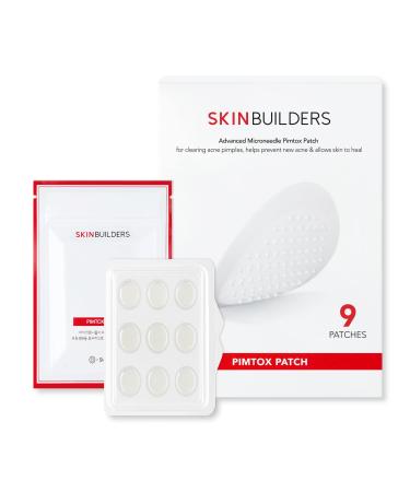 SKINBUILDERS Pimple patches, Microneedle, Acne treatment Pimple, PimTox acne patches for hormonal acne and blemishes, Zit Patches, Patented Microneedles (9), Korean skin care
