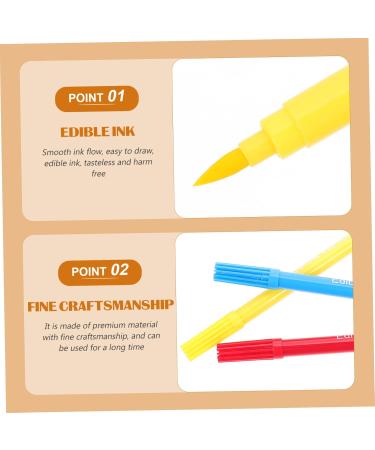 OFFSCH 3pcs Baking Pen Baking Coloring Tool Edible Color Markers Edible Markers for Edible Pens Plastic - Buy Online on GoSupps.com