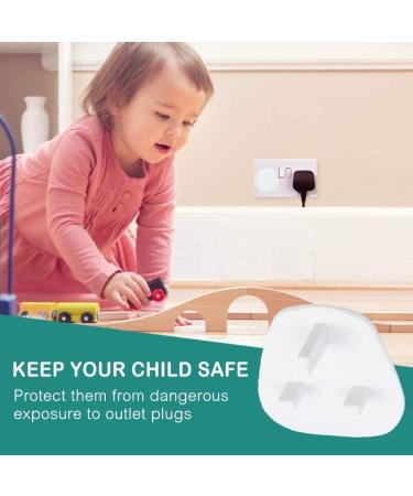 8 Safety Socket Covers Perfect for Home Proofing from Curious Minds White Plug Covers Child Proof Plug Socket Protectors Guards Electrical Outlets Very Difficult for Your Child to Remove - Buy Online on GoSupps.com